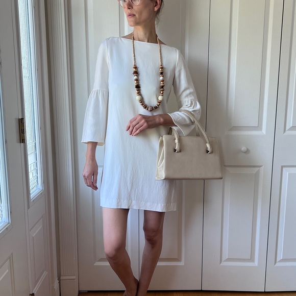 Massimo Dutti White Shift Mini Dress - Picture 8 of 9